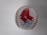 Jackie Bradley Jr of the Boston Red Sox signed autographed logo baseball PAAS COA 727