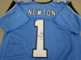 Cam Newton of the Carolina Panthers signed autographed football jersey PAAS COA 454