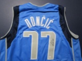 Luka Doncic of the Dallas Mavericks signed autographed basketball jersey PAAS COA 508