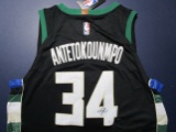 Giannis Antetokounmpo of the Milwaukee Bucks signed autographed basketball jersey PAAS COA 134