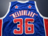 Meadowlark Lemon of the Harlem Globetrotters signed autographed basketball jersey PAAS COA 525