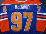 Connor McDavid of the Edmonton Oilers signed autographed hockey jersey PAAS COA 207