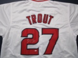 Mike Trout of the LA Angels signed autographed baseball jersey PAAS COA 950