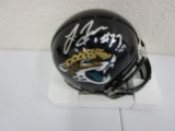 Leonard Fournette of the Jacksonville Jaguars signed mini football helmet PAAS COA 298