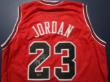 Michael Jordan of the Chicago Bulls signed autographed basketball jersey CA COA 649