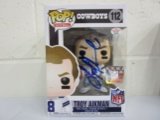 Troy Aikman of the Dallas Cowboys signed autographed Funko POP figure PAAS COA 193