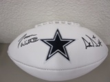 Jason Witten Dak Prescott of the Dallas Cowboyssigned autographed logo football PAAS COA 048