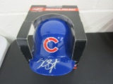 Kris Bryant of the Chicago Cubs signed autographed Baseball Mini Helmet Legends COA 243