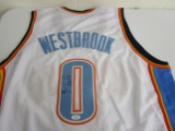 Russell Westbrook of the OKC Thunder signed autographed basketball jersey UA COA 223