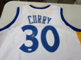 Steph Curry of the Golden State Warriors signed autographed basketball jersey UA COA 057