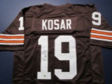 Bernie Kosar of the Cleveland Browns signed autographed football jersey GA COA 411