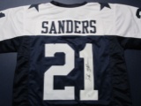 Deion Sanders of the Dallas Cowboys signed autographed football jersey GA COA 152