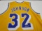 Magic Johnson of the LA Lakers signed autographed basketball jersey PAAS COA 696