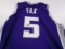 DeAaron Fox of the Sacramento Kings signed autographed basketball jersey PAAS COA 458