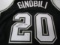 Manu Ginobili of the San Antonio Spurs signed autographed basketball jersey PAAS COA 187