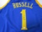 D'Angelo Russell of the Golden State Warriors signed autographed basketball jersey PAAS COA 627