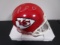 Patrick Mahomes of the Kansas City Chiefs signed autographed mini football helmet PAAS COA 802