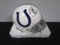 Peyton Manning of the Indianapolis Colts signed autographed mini football helmet PAAS COA 025