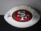 George Kittle Jimmy Garoppolo of the San Francisco 49ers signed logo football PAAS COA 620