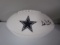 Dak Prescott of the Dallas Cowboys signed autographed logo football PAAS COA 704