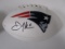 Julian Edelman of the New England Patriots signed autographed logo football PAAS COA 585