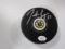 Patrice Bergeron of the Boston Bruins signed autographed logo hockey puck PAAS COA 782