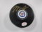 Mark Scheifele of the Winnipeg Jets signed autographed logo hockey puck PAAS COA 972