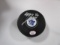 Mitch Marner of the Toronto Maple Leafs signed autographed logo hockey puck PAAS COA 049