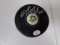 Mario Lemieux of the Pittsburgh Penguins signed autographed logo hockey puck PAAS COA 838