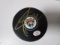 Sergei Bdorovsky of the Florida Panthers signed autographed logo hockey puck PAAS COA 077