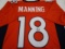 Peyton Manning of the Denver Broncos signed autographed football jersey PAAS COA 784