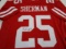 Richard Sherman of the San Francisco 49ers signed autographed football jersey PAAS COA 792