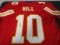 Tyreek Hill of the Kansas City Chiefs signed autographed football jersey PAAS COA 083