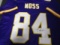 Randy Moss of the Minnesota Vikings signed autographed football jersey PAAS COA 125