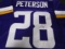 Adrian Peterson of the Minnesota Vikings signed autographed football jersey PAAS COA 134