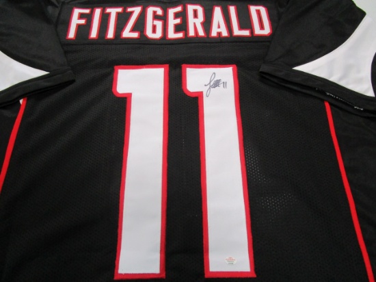 Larry Fitzgerald of the Arizona Cardinals signed autographed football jersey PAAS COA 508