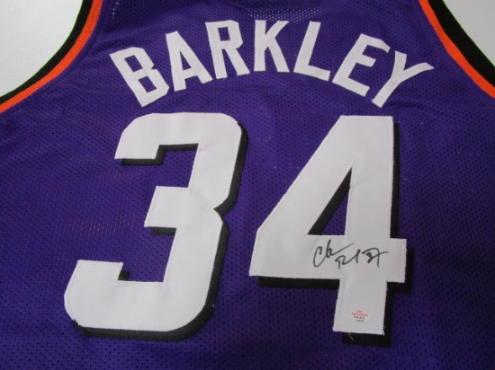 Charles Barkley of the Phoenix Suns signed autographed basketball jersey PAAS COA 673