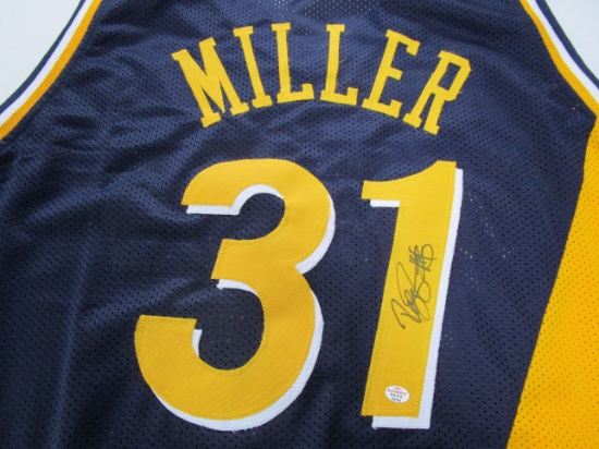 Reggie Miller of the Indiana Pacers signed autographed basketball jersey PAAS COA 703