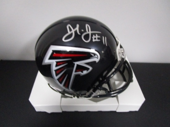 Julio Jones of the Atlanta Falcons signed autographed mini football helmet PAAS COA 912