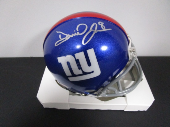 Daniel Jones of the New York Giants signed autographed mini football helmet PAAS COA 139