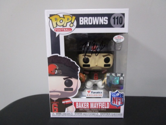 Baker Mayfield of the Cleveland Browns signed autographed Funko Pop Figure PAAS COA 217