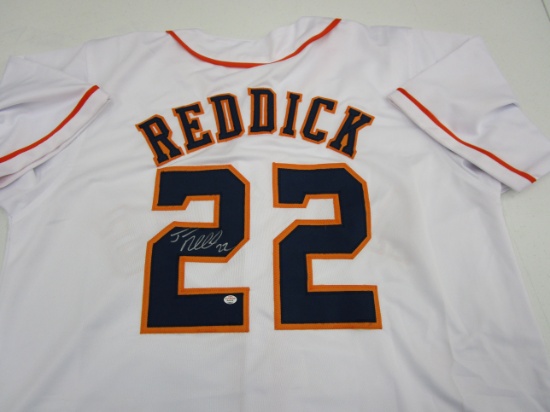 Josh Reddick of the Houston Astros signed autographed baseball jersey PAAS COA 632