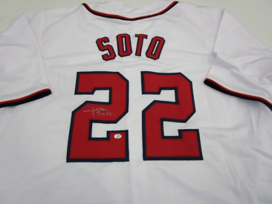 Juan Soto of the Washington Nationals signed autographed baseball jersey PAAS COA 655