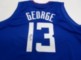 Paul George of the LA Clippers signed autographed basketball jersey PAAS COA 939