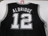 Lamarcus Aldridge of the San Antonio Spurs signed autographed basketball jersey PAAS COA 427
