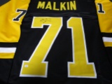 Evgeni Malkin of the Pittsburgh Penguins signed autographed hockey jersey PAAS COA 254