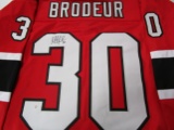 Martin Brodeur of the New Jersey Devils signed autographed hockey jersey PAAS COA 348