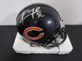 Khalil Mack of the Chicago Bears signed autographed mini football helmet PAAS COA 712