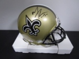 Michael Thomas of the New Orleans Saints signed autographed mini football helmet PAAS COA 756