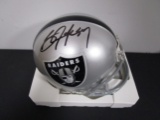 Bo Jackson of the Oakland Raiders signed autographed mini football helmet PAAS COA 852